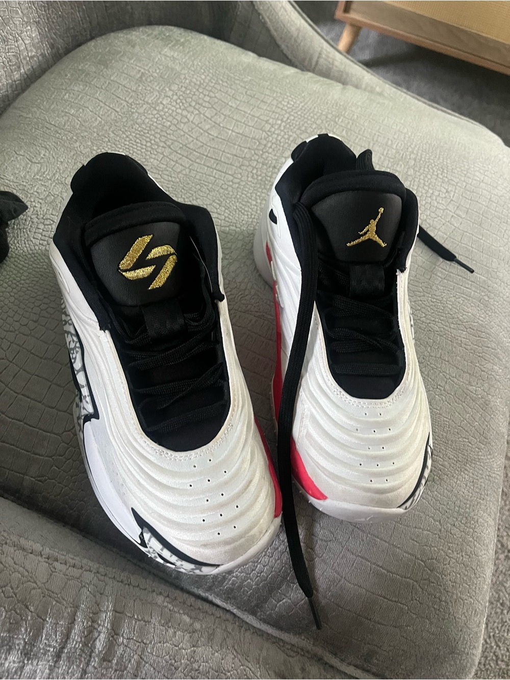 Nike Air Jordan Luka 3 Motorsport White Gold kids Sneakers Shoes Size 4y
